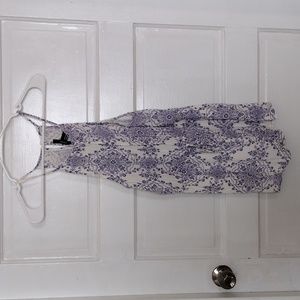 Forever 21 Girls Romper Size M Spaghetti Strap White and Blue
